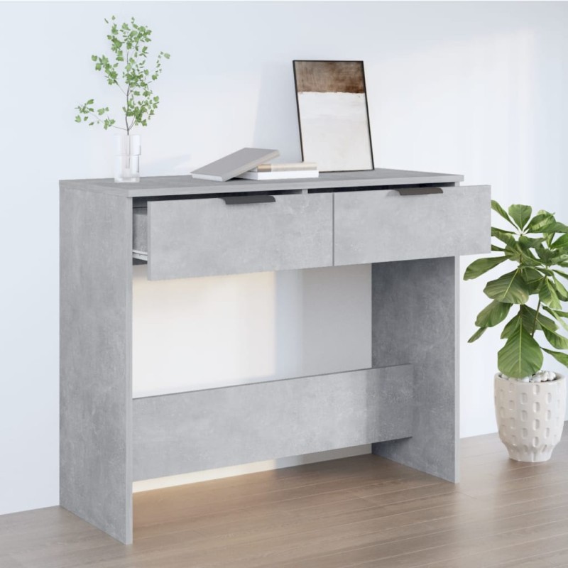 vidaXL Konsolentisch Betongrau 90x36x75 cm Holzwerkstoff vidaXL Konsolentisch Betongrau 90x36x75 cm Holzwerkstoff