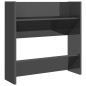 vidaXL Wand-Schuhschränke 4 Stk. Hochglanz-Grau 60x18x60cm vidaXL Wand-Schuhschränke 4 Stk. Hochglanz-Grau 60x18x60cm