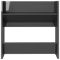 vidaXL Wand-Schuhschränke 4 Stk. Hochglanz-Grau 60x18x60cm vidaXL Wand-Schuhschränke 4 Stk. Hochglanz-Grau 60x18x60cm