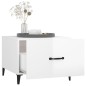 vidaXL Couchtisch mit Metallbeinen Hochglanz-Weiß 50x50x40 cm vidaXL Couchtisch mit Metallbeinen Hochglanz-Weiß 50x50x40 cm