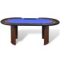 vidaXL Pokertisch für 10 Spieler mit Dealerbereich und Chipablage Blau vidaXL Pokertisch für 10 Spieler mit Dealerbereich und Chipablage Blau