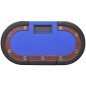vidaXL Pokertisch für 10 Spieler mit Dealerbereich und Chipablage Blau vidaXL Pokertisch für 10 Spieler mit Dealerbereich und Chipablage Blau