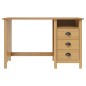 vidaXL Schreibtisch Hill mit 3 Schubladen 120×50×74 cm Kiefernholz vidaXL Schreibtisch Hill mit 3 Schubladen 120×50×74 cm Kiefernholz