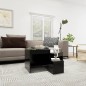 vidaXL Satztische 3-tlg. Schwarz Holzwerkstoff vidaXL Satztische 3-tlg. Schwarz Holzwerkstoff