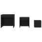 vidaXL Satztische 3-tlg. Schwarz Holzwerkstoff vidaXL Satztische 3-tlg. Schwarz Holzwerkstoff
