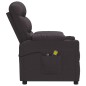 Massagesessel Elektrisch Dunkelbraun Stoff Massagesessel Elektrisch Dunkelbraun Stoff