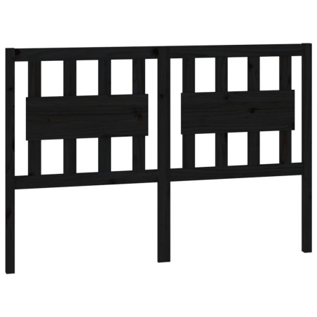 vidaXL Kopfteil Schwarz 145,5x4x100 cm Massivholz Kiefer