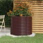 vidaXL Pflanzkübel Pulverbeschichteter Stahl 80x80x68 cm Braun vidaXL Pflanzkübel Pulverbeschichteter Stahl 80x80x68 cm Braun