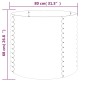 vidaXL Pflanzkübel Pulverbeschichteter Stahl 80x80x68 cm Braun vidaXL Pflanzkübel Pulverbeschichteter Stahl 80x80x68 cm Braun
