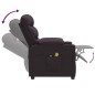 Massagesessel Elektrisch Dunkelbraun Stoff Massagesessel Elektrisch Dunkelbraun Stoff
