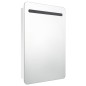 vidaXL LED-Spiegelschrank fürs Bad Glänzend Weiß 60x11x80 cm vidaXL LED-Spiegelschrank fürs Bad Glänzend Weiß 60x11x80 cm