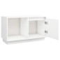 vidaXL TV-Schrank Weiß 74x35x44 cm Massivholz Kiefer vidaXL TV-Schrank Weiß 74x35x44 cm Massivholz Kiefer