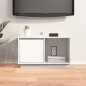 vidaXL TV-Schrank Weiß 74x35x44 cm Massivholz Kiefer vidaXL TV-Schrank Weiß 74x35x44 cm Massivholz Kiefer