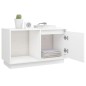 vidaXL TV-Schrank Weiß 74x35x44 cm Massivholz Kiefer vidaXL TV-Schrank Weiß 74x35x44 cm Massivholz Kiefer