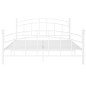 vidaXL Bettgestell Weiß Metall 160x200 cm vidaXL Bettgestell Weiß Metall 160x200 cm