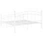 vidaXL Bettgestell Weiß Metall 160x200 cm vidaXL Bettgestell Weiß Metall 160x200 cm