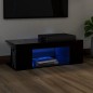 vidaXL TV-Schrank mit LED-Leuchten Schwarz 90x39x30cm vidaXL TV-Schrank mit LED-Leuchten Schwarz 90x39x30cm