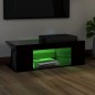 vidaXL TV-Schrank mit LED-Leuchten Schwarz 90x39x30cm vidaXL TV-Schrank mit LED-Leuchten Schwarz 90x39x30cm