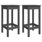 3-tlg. Gartenbar-Set Grau Massivholz Kiefer 3-tlg. Gartenbar-Set Grau Massivholz Kiefer