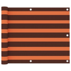vidaXL Balkon-Sichtschutz Orange und Braun 75x300 cm Oxford-Gewebe