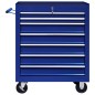 vidaXL Werkstattwagen mit 7 Schubladen Blau vidaXL Werkstattwagen mit 7 Schubladen Blau