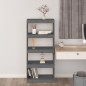 vidaXL Bücherregal/Raumteiler Grau 60x30x135,5 cm Massivholz Kiefer vidaXL Bücherregal/Raumteiler Grau 60x30x135,5 cm Massivholz Kiefer