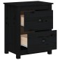 vidaXL Nachttische 2 Stk. Schwarz 50x35x61,5 cm Massivholz Kiefer vidaXL Nachttische 2 Stk. Schwarz 50x35x61,5 cm Massivholz Kiefer