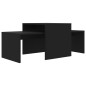 vidaXL Couchtisch-Set Schwarz 100x48x40 cm Holzwerkstoff vidaXL Couchtisch-Set Schwarz 100x48x40 cm Holzwerkstoff