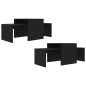 vidaXL Couchtisch-Set Schwarz 100x48x40 cm Holzwerkstoff vidaXL Couchtisch-Set Schwarz 100x48x40 cm Holzwerkstoff