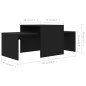 vidaXL Couchtisch-Set Schwarz 100x48x40 cm Holzwerkstoff vidaXL Couchtisch-Set Schwarz 100x48x40 cm Holzwerkstoff
