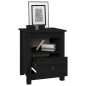 vidaXL Nachttische 2 Stk. Schwarz 40x35x49 cm Massivholz Kiefer vidaXL Nachttische 2 Stk. Schwarz 40x35x49 cm Massivholz Kiefer