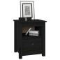 vidaXL Nachttische 2 Stk. Schwarz 40x35x49 cm Massivholz Kiefer vidaXL Nachttische 2 Stk. Schwarz 40x35x49 cm Massivholz Kiefer