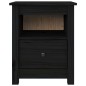 vidaXL Nachttische 2 Stk. Schwarz 40x35x49 cm Massivholz Kiefer vidaXL Nachttische 2 Stk. Schwarz 40x35x49 cm Massivholz Kiefer