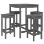 vidaXL 5-tlg. Gartenbar-Set Grau Massivholz Kiefer vidaXL 5-tlg. Gartenbar-Set Grau Massivholz Kiefer