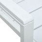 vidaXL Gartenstühle 4 Stk. Weiß HDPE Holz-Optik vidaXL Gartenstühle 4 Stk. Weiß HDPE Holz-Optik