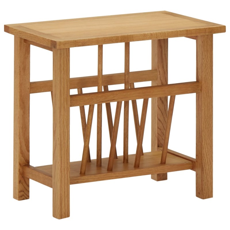 vidaXL Zeitungstisch 45x27x42 cm Eiche Massivholz vidaXL Zeitungstisch 45x27x42 cm Eiche Massivholz