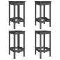 vidaXL 5-tlg. Gartenbar-Set Grau Massivholz Kiefer vidaXL 5-tlg. Gartenbar-Set Grau Massivholz Kiefer