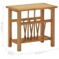 vidaXL Zeitungstisch 45x27x42 cm Eiche Massivholz vidaXL Zeitungstisch 45x27x42 cm Eiche Massivholz