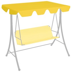 vidaXL Ersatzdach für Hollywoodschaukel Gelb 188/168x110/145 cm