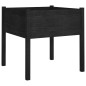 vidaXL Pflanzkübel Schwarz 70x70x70 cm Massivholz Kiefer vidaXL Pflanzkübel Schwarz 70x70x70 cm Massivholz Kiefer