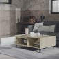 vidaXL Couchtisch Weiß und Sonoma-Eiche 90x60x35 cm Holzwerkstoff vidaXL Couchtisch Weiß und Sonoma-Eiche 90x60x35 cm Holzwerkstoff