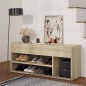 vidaXL Schuhbank Sonoma-Eiche 105x30x45 cm Holzwerkstoff vidaXL Schuhbank Sonoma-Eiche 105x30x45 cm Holzwerkstoff