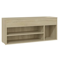 vidaXL Schuhbank Sonoma-Eiche 105x30x45 cm Holzwerkstoff
