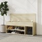 vidaXL Schuhbank Sonoma-Eiche 105x30x45 cm Holzwerkstoff vidaXL Schuhbank Sonoma-Eiche 105x30x45 cm Holzwerkstoff