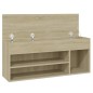 vidaXL Schuhbank Sonoma-Eiche 105x30x45 cm Holzwerkstoff vidaXL Schuhbank Sonoma-Eiche 105x30x45 cm Holzwerkstoff