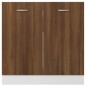 vidaXL Spülenunterschrank Braun Eiche-Optik 80x46x81,5cm Holzwerkstoff vidaXL Spülenunterschrank Braun Eiche-Optik 80x46x81,5cm Holzwerkstoff