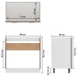 vidaXL Spülenunterschrank Braun Eiche-Optik 80x46x81,5cm Holzwerkstoff vidaXL Spülenunterschrank Braun Eiche-Optik 80x46x81,5cm Holzwerkstoff