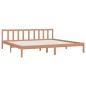 vidaXL Massivholzbett Honigbraun Kiefer 200x200 cm vidaXL Massivholzbett Honigbraun Kiefer 200x200 cm