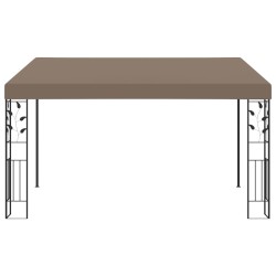 vidaXL Wand-Pavillon 4x3x2,5 m Taupe