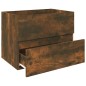 vidaXL Waschbeckenschrank Räuchereiche 60x38,5x45 cm Holzwerkstoff vidaXL Waschbeckenschrank Räuchereiche 60x38,5x45 cm Holzwerkstoff
